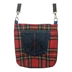 Denim and Wool Tote Caraut Made in the USA.